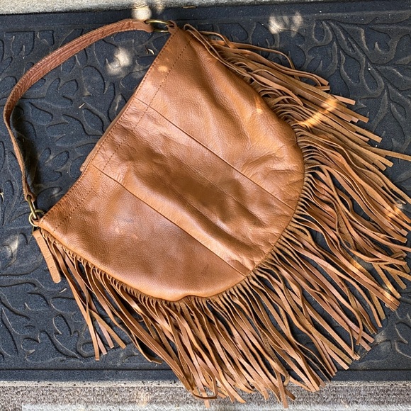 Lucky Brand Handbags - Lucky Brand Fringe Rickey Shoulder Bag Hobo Purse